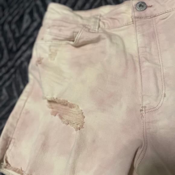 Pink and white tie dye shorts. True Craft size 9 - Picture 2 of 5